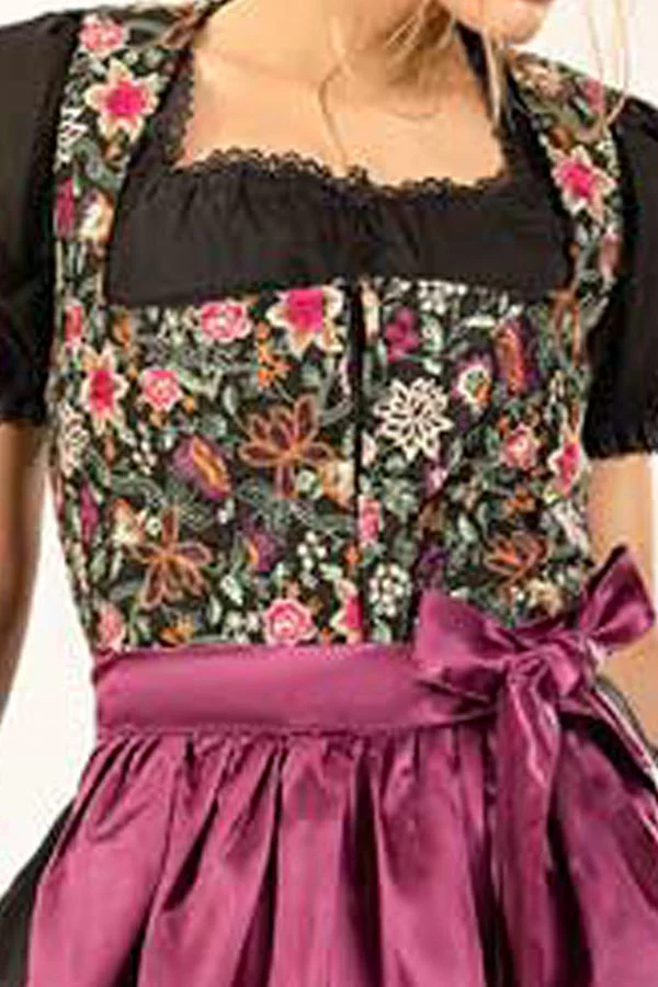 Spring Leonie Floral Purple Dirndl - Image 6
