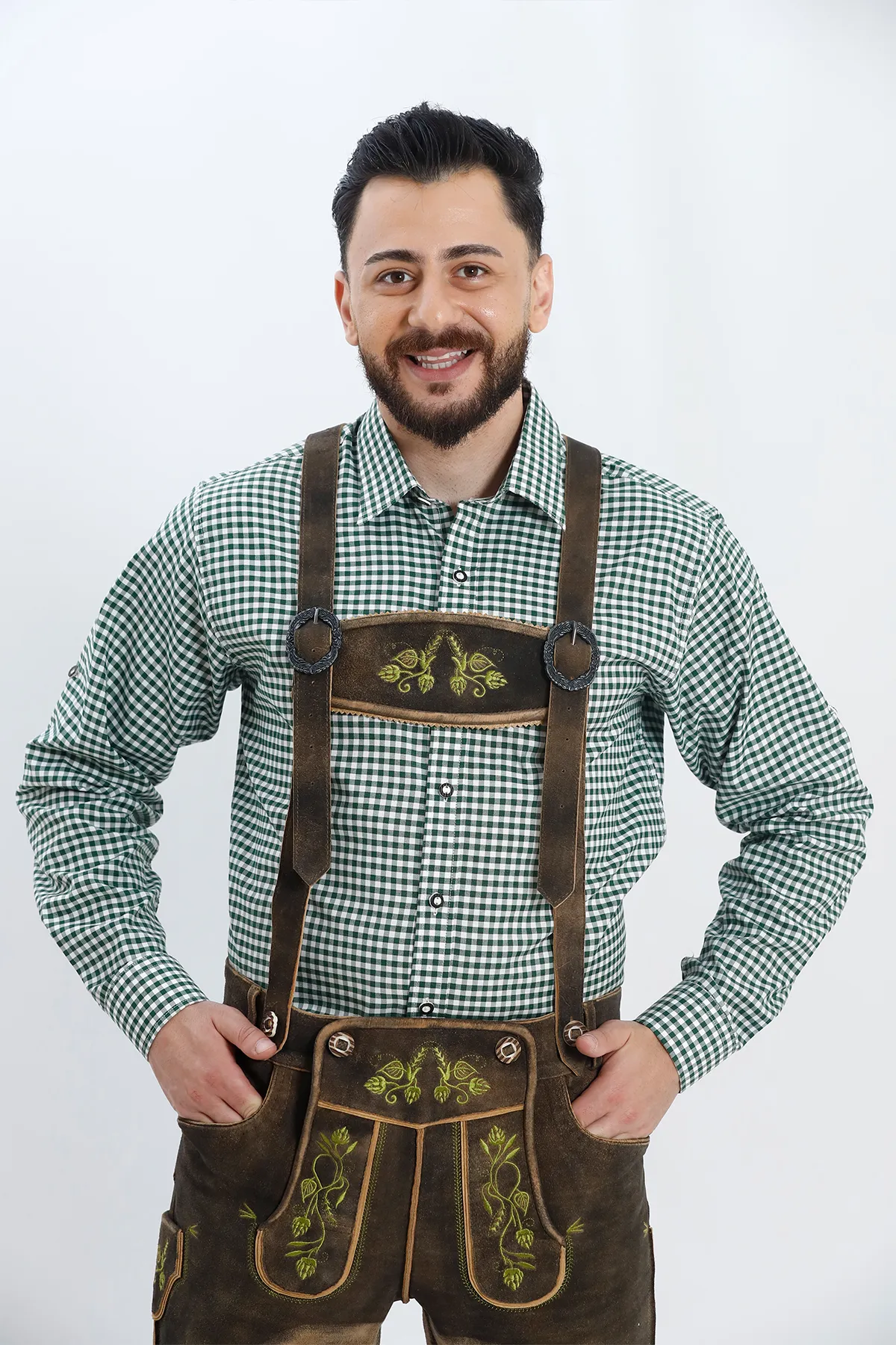 Traditional Lederhosen Men Raw Brown - Image 5