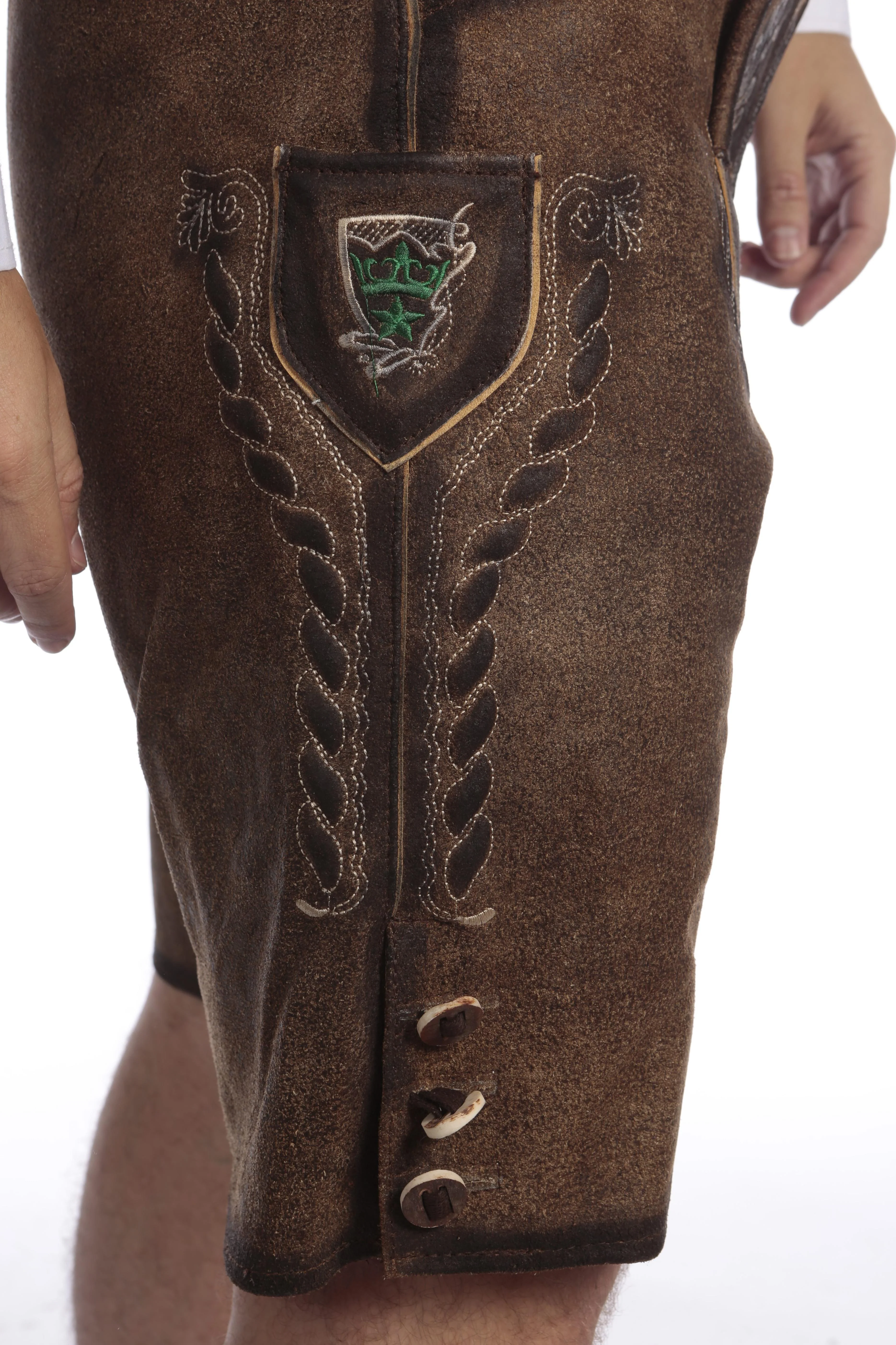 Dusky Brown Lederhosen For Sale - Image 6