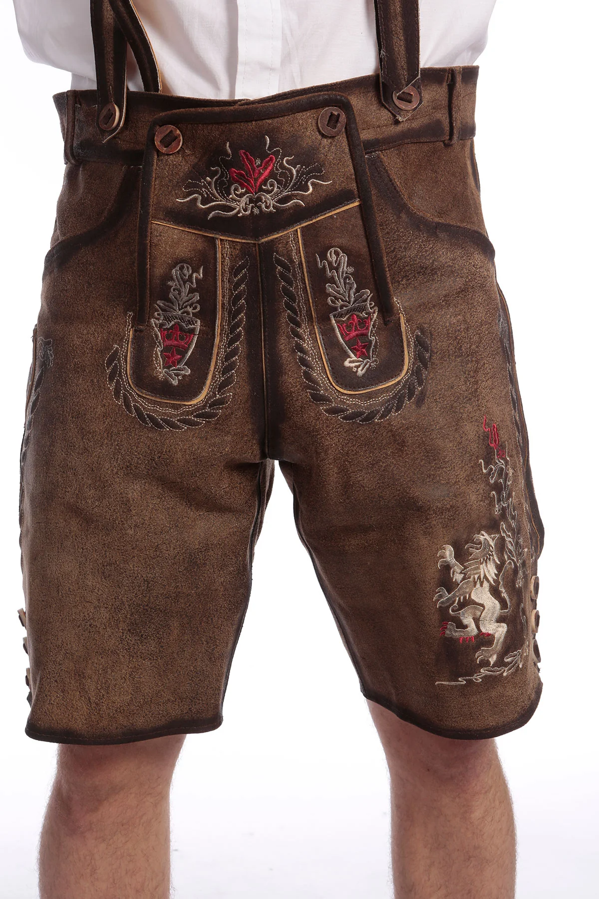 Makara Toned Lederhosen Trousers For Sale - Image 4