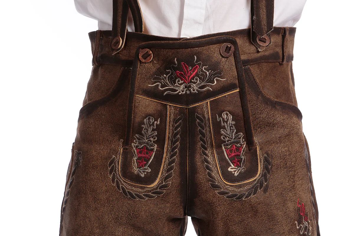 Makara Toned Lederhosen Trousers For Sale - Image 5
