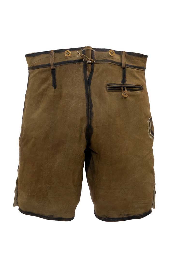 Premium Trachten Men’s Lederhosen Tannish Brown (Deer Skin) - Image 4