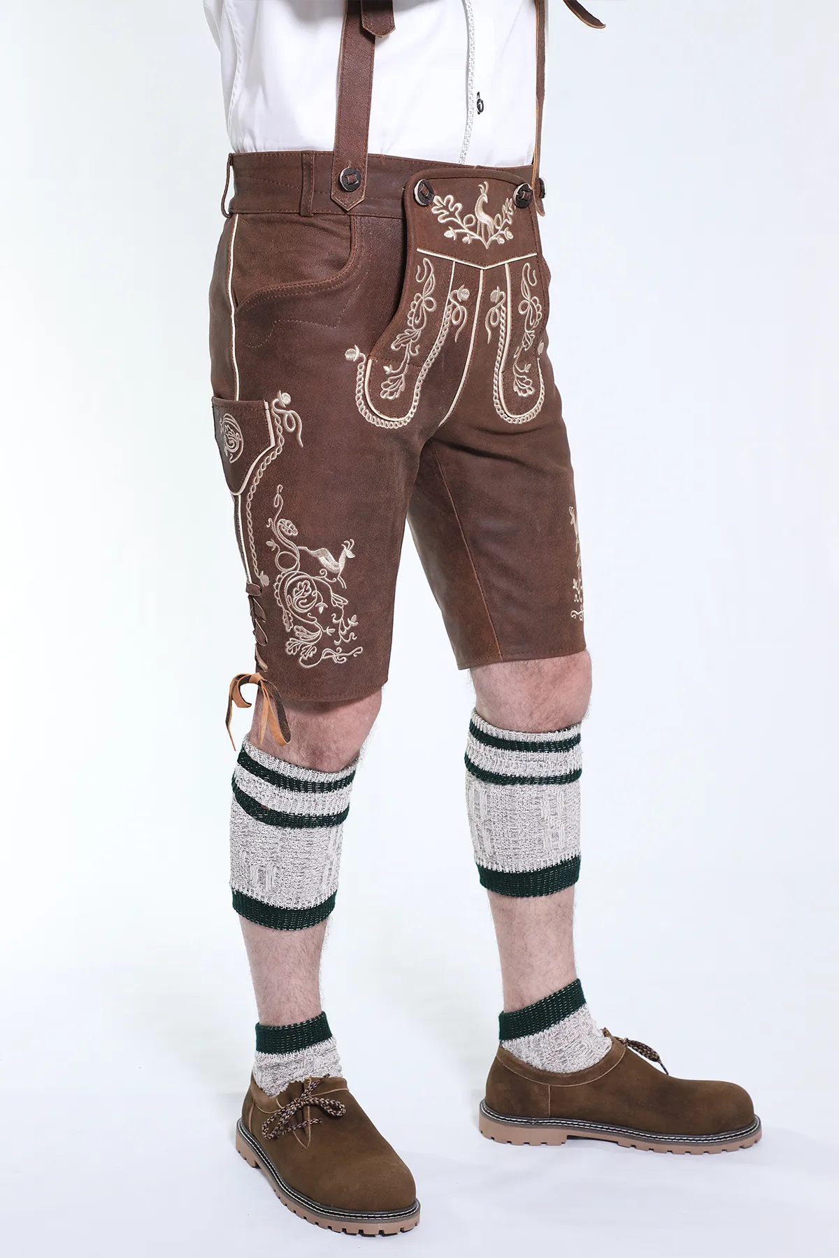Trachten Short Lederhosen Wild Brown - Image 3