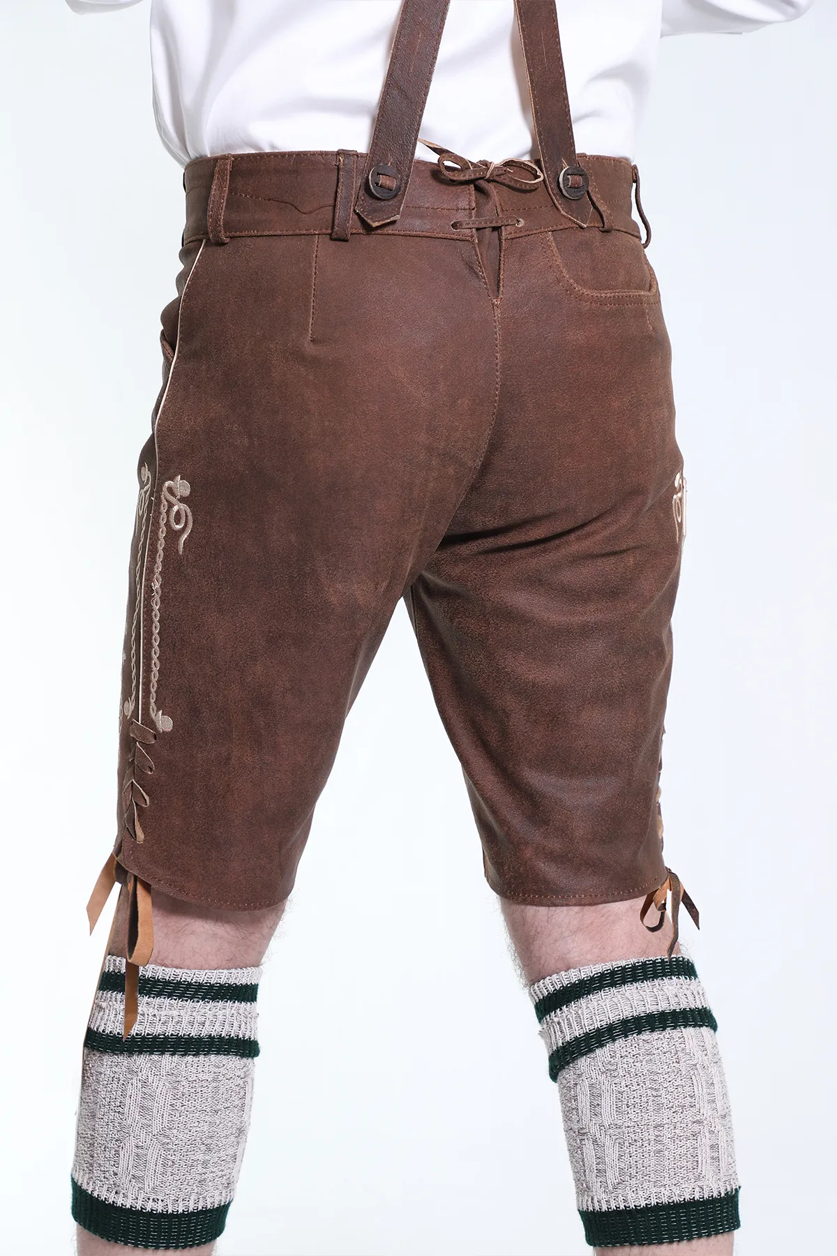 Trachten Short Lederhosen Wild Brown - Image 6