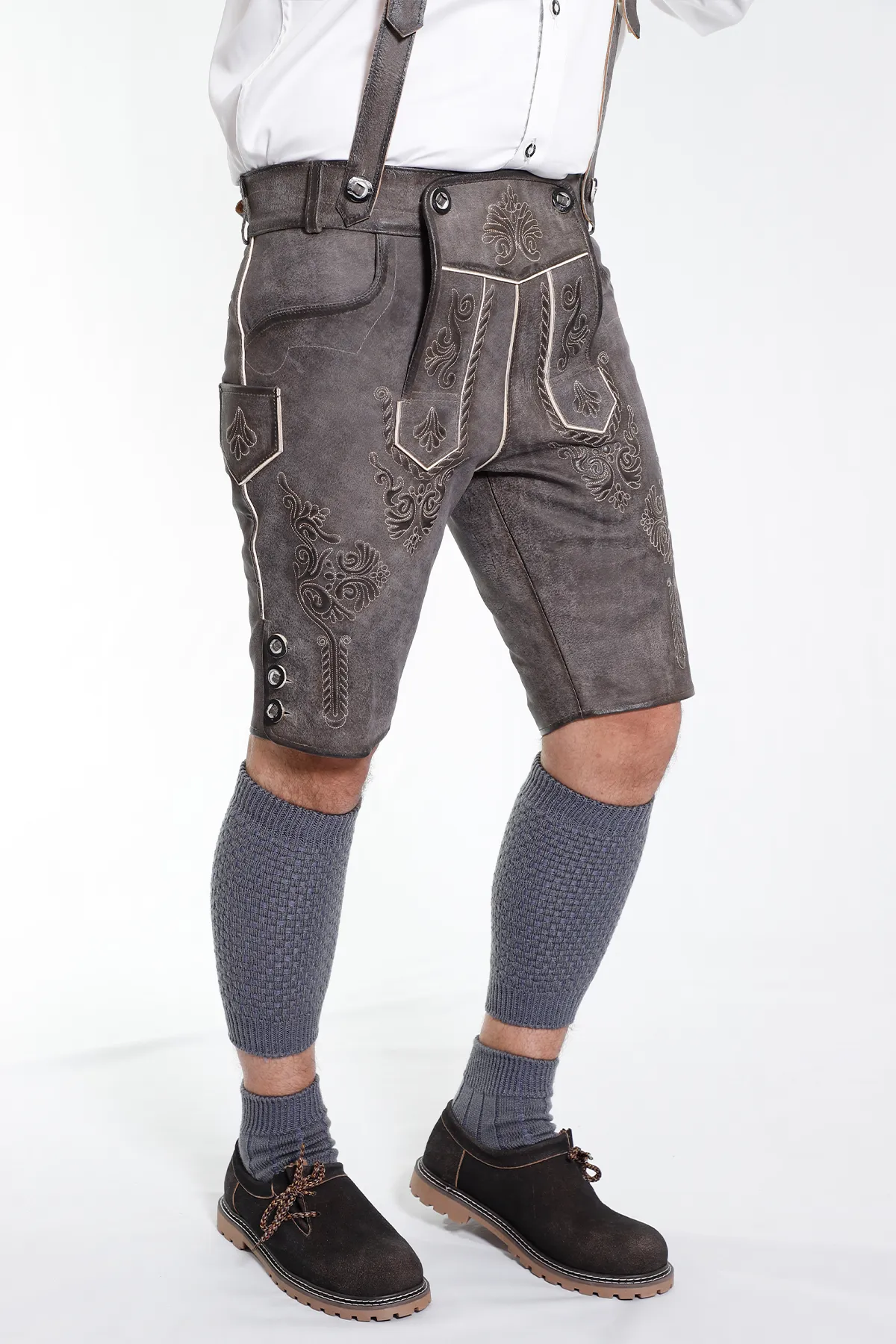 Trachten Short Lederhosen Classic Black - Image 3