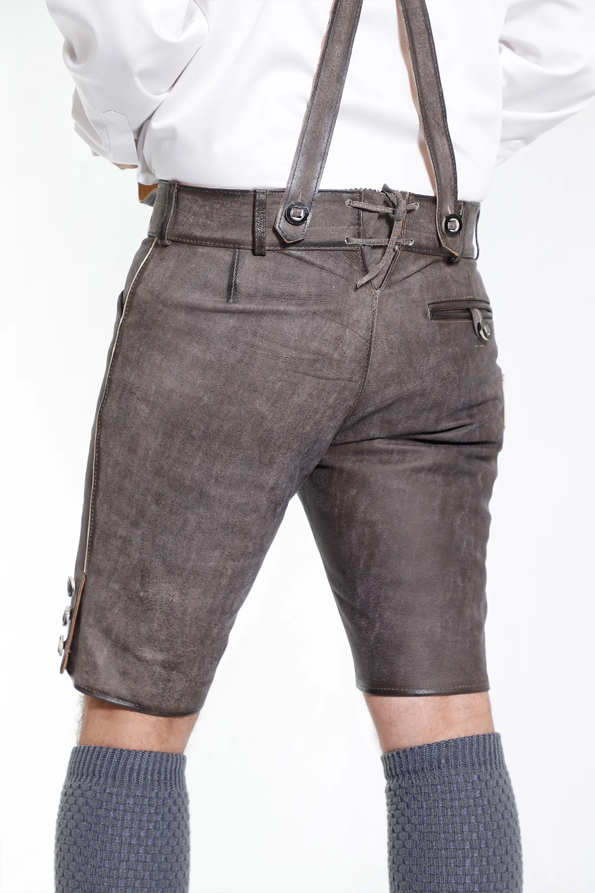 Trachten Short Lederhosen Classic Black - Image 6