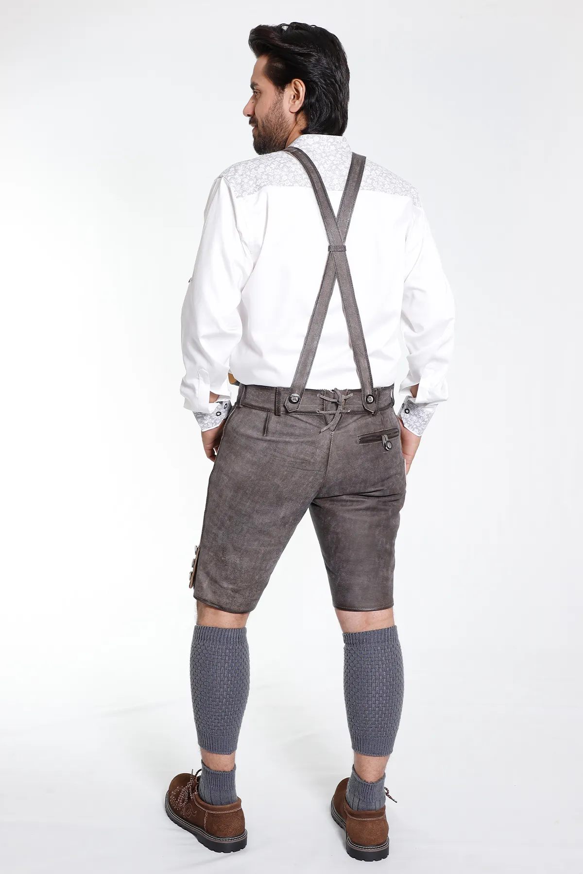 Trachten Short Lederhosen Classic Black - Image 7