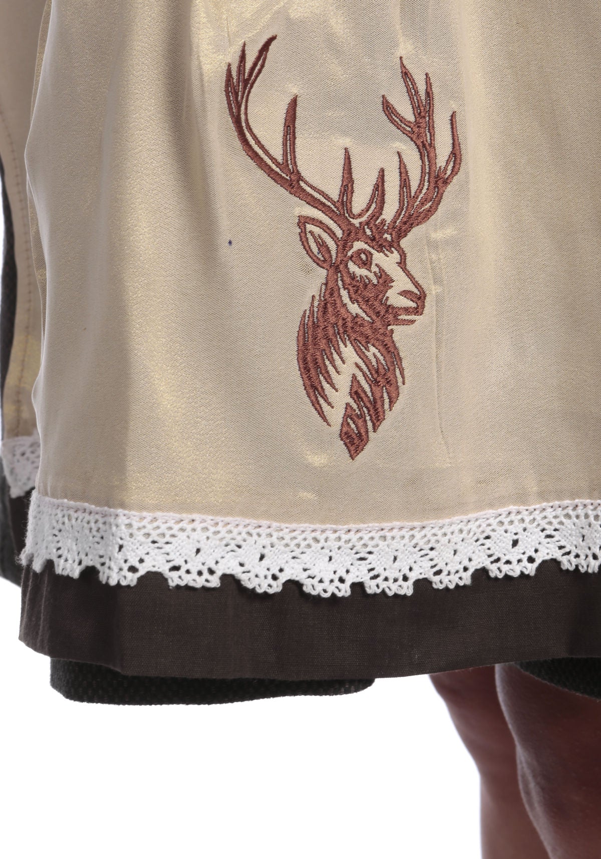 Traditional Checkered White Grey Dirndl - Image 6