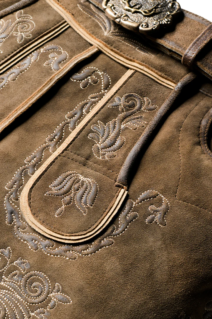 Traditional German Leather Embroidered Elegance - Image 7
