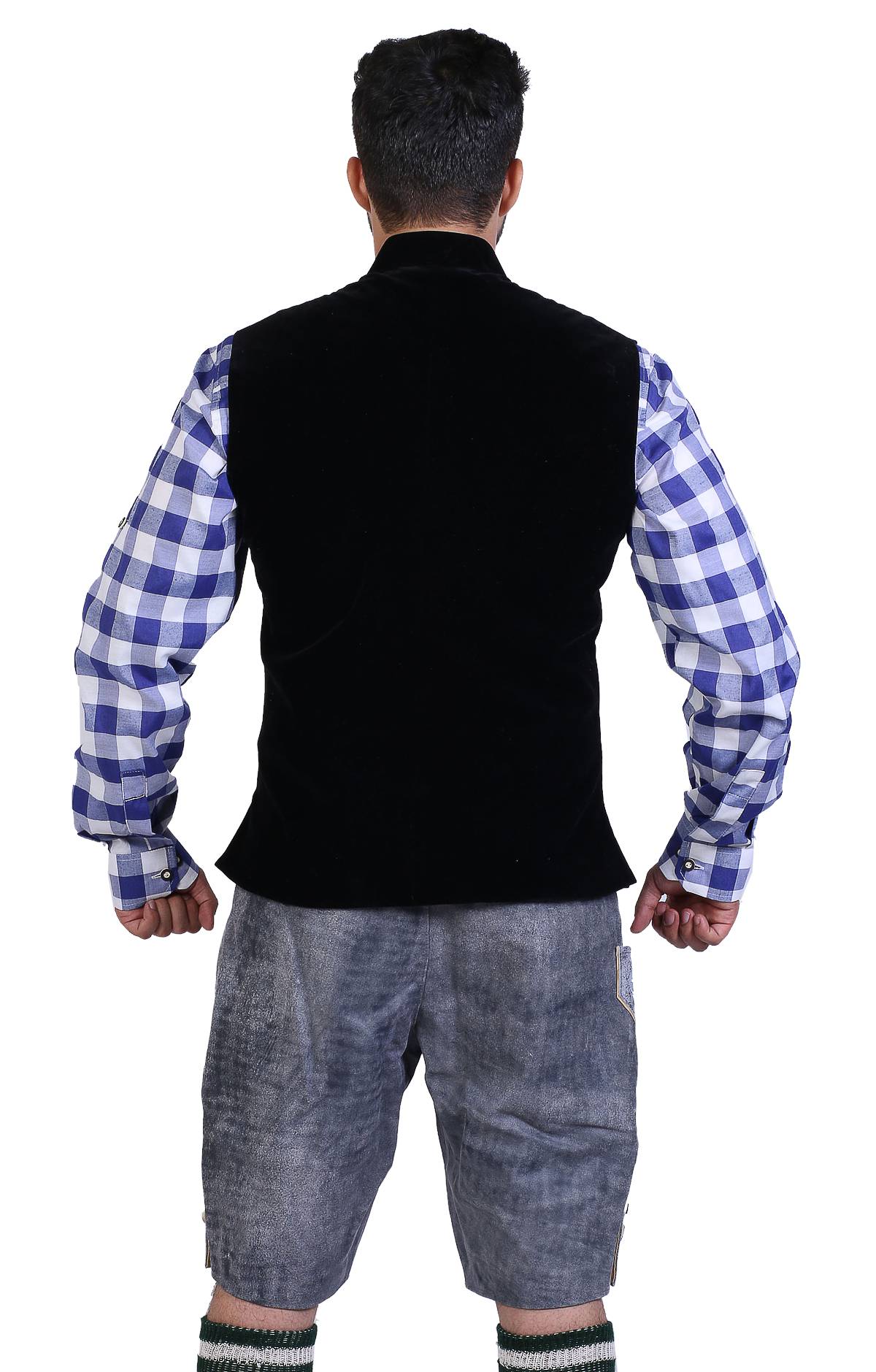 Traditional German Waistcoat Stone Black - Image 3
