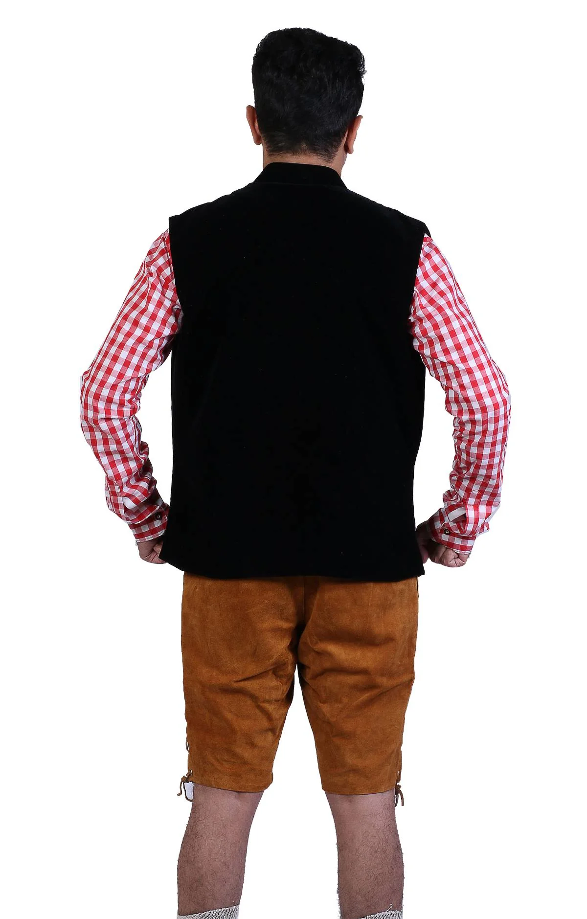 Traditional German Waistcoat Stone Black - Image 5