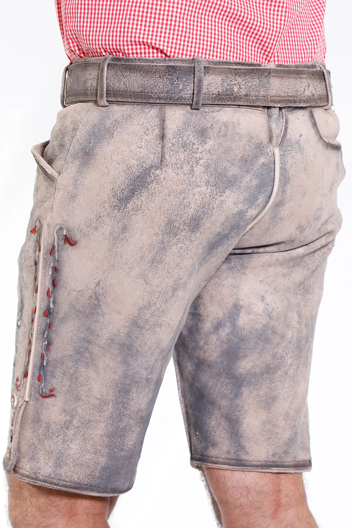 Traditional Lederhosen Men in Vintage Grey - Image 5
