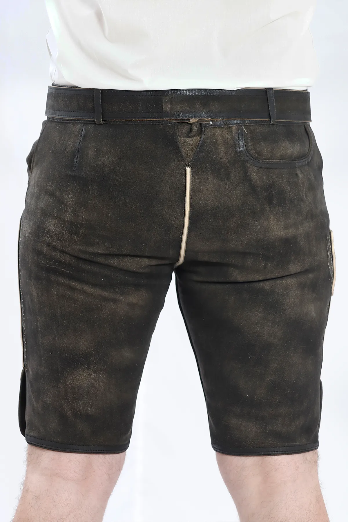 Traditional Lederhosen Men Outfit Onyx Black - Image 7