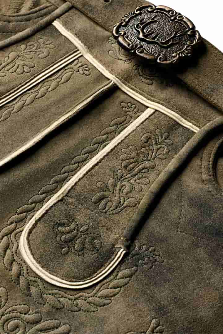 Lederhosen Men Vintage Gray - Image 7