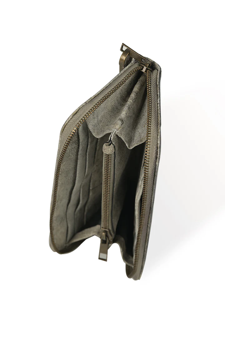 Embroidered Oktoberfest Clutch Shaded Gray - Image 3